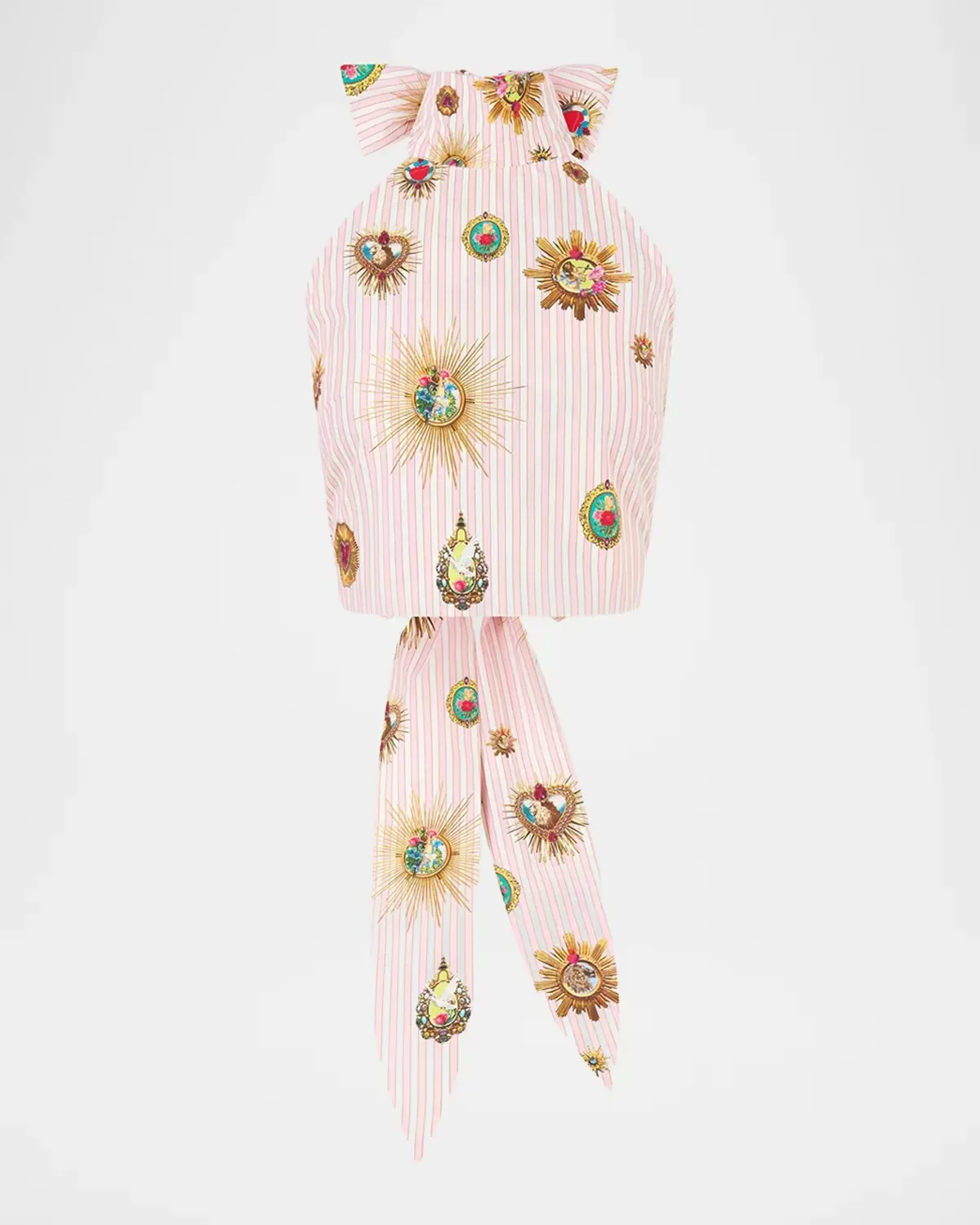 Painted Reversible Halter Crop Top by Camilla
