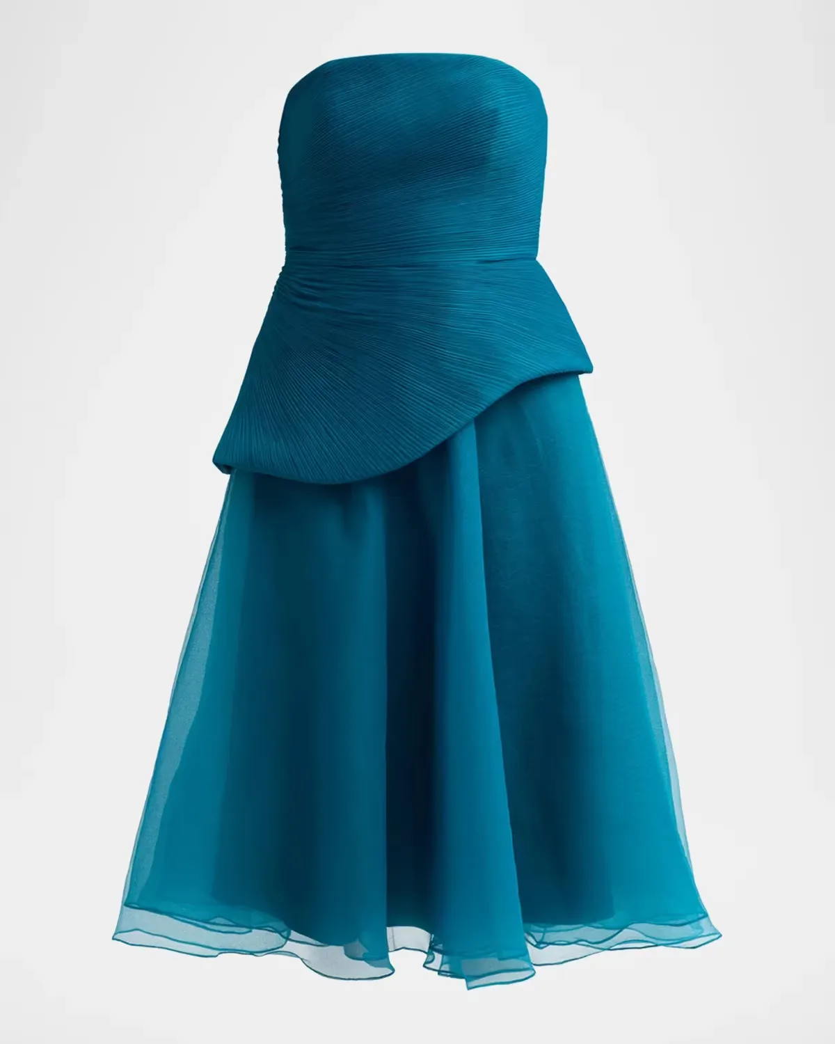 Veda Organza Strapless Midi Dress by Theia
