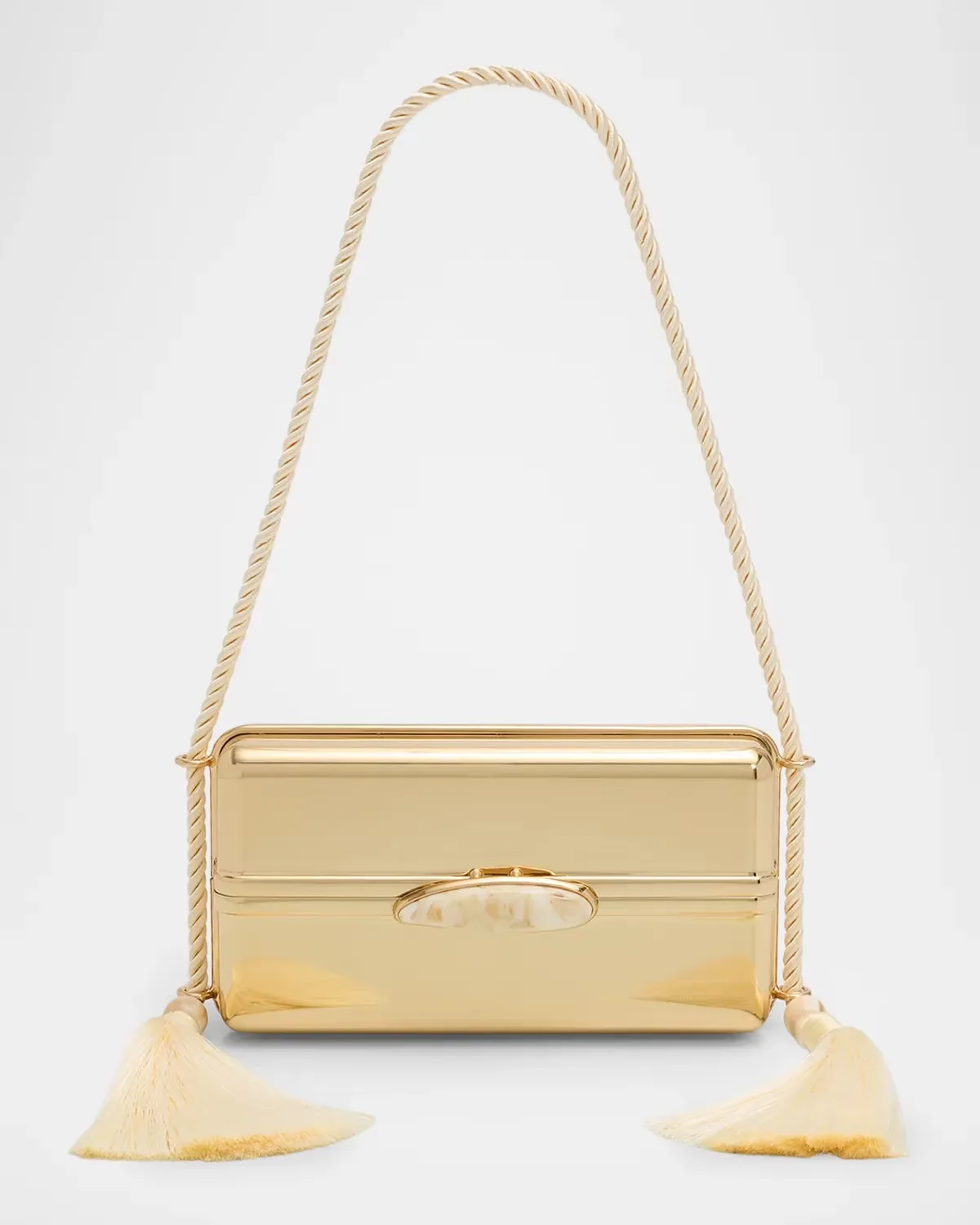 Roma Tasseled Metal Shoulder Bag by SIMKHAI