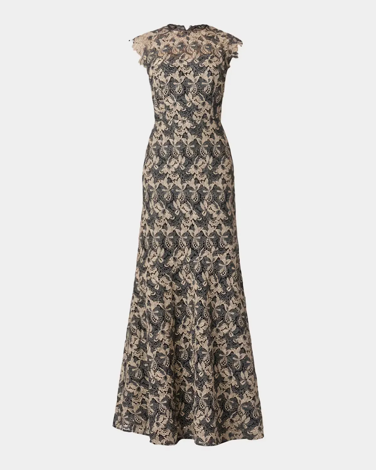 Raven Shimmer Lace Mermaid Gown by Shoshanna