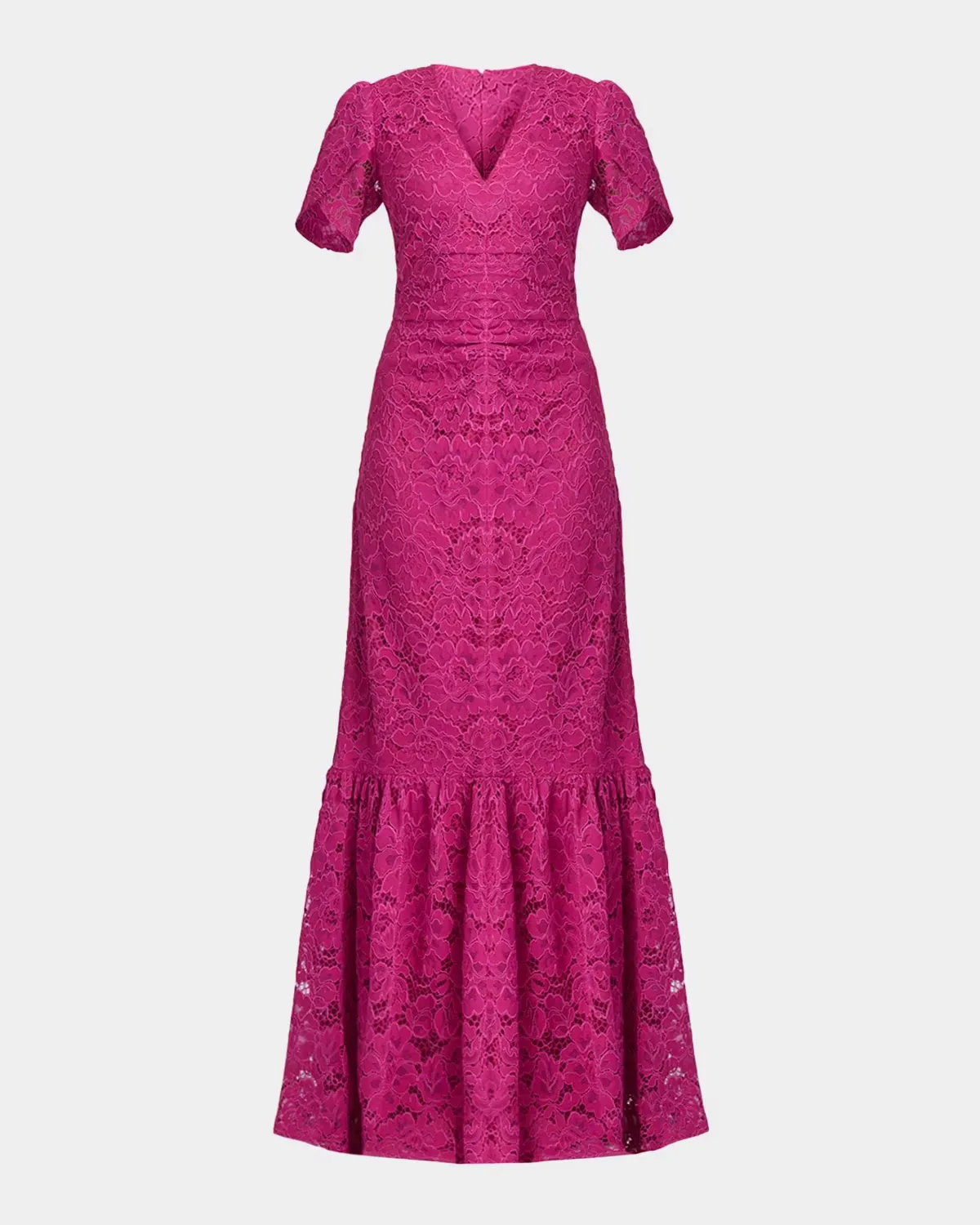Bolton Tulip-Sleeve Corded Lace Gown by Shoshanna
