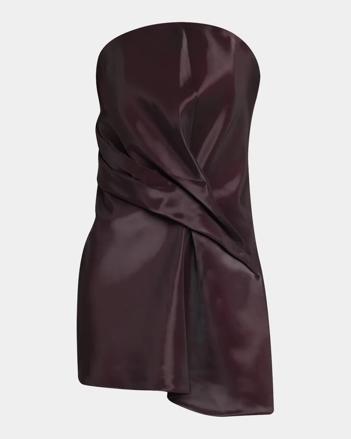 Kate Draped Liquid-Effect Mini Dress by Kate Barton