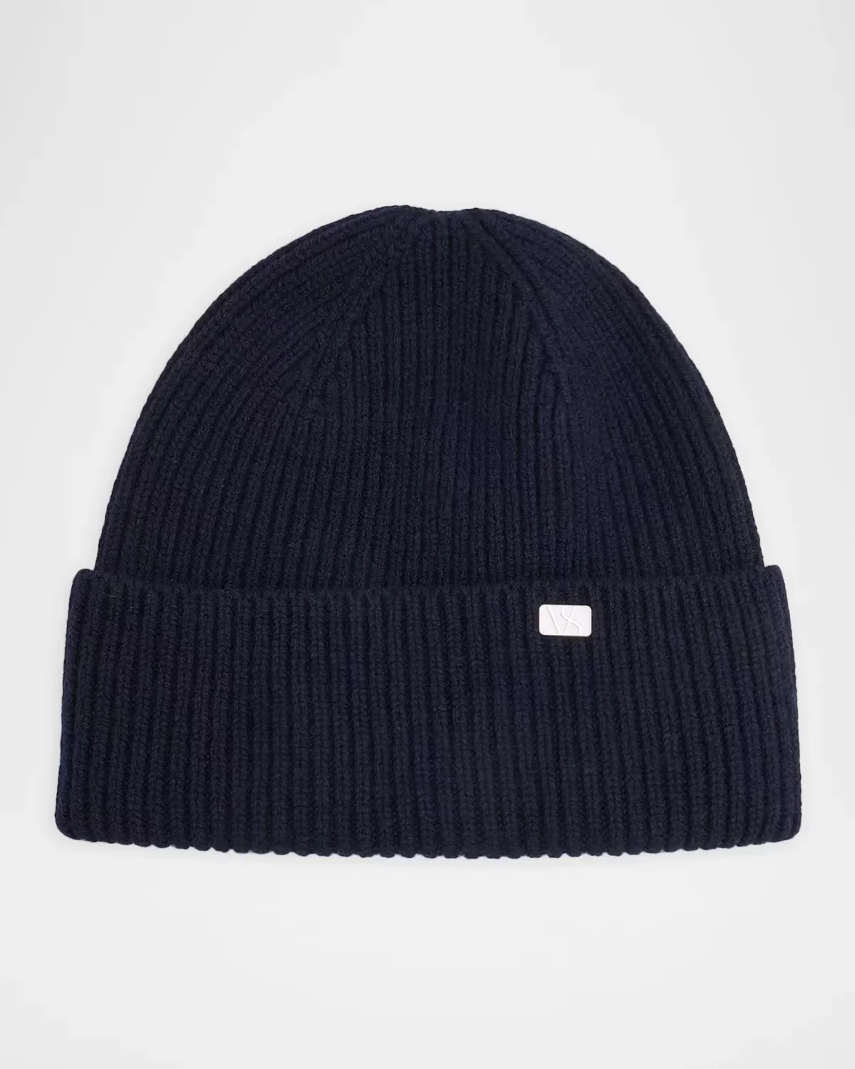 Wool & Cashmere Ribbed Beanie Hat by Varsity Headwear