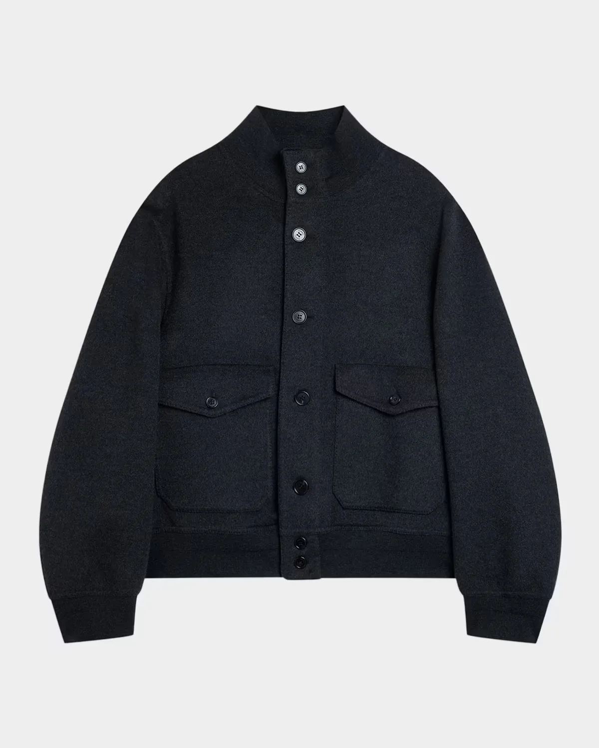 Double-Face Wool & Cashmere Bomber Jacket by dunhill