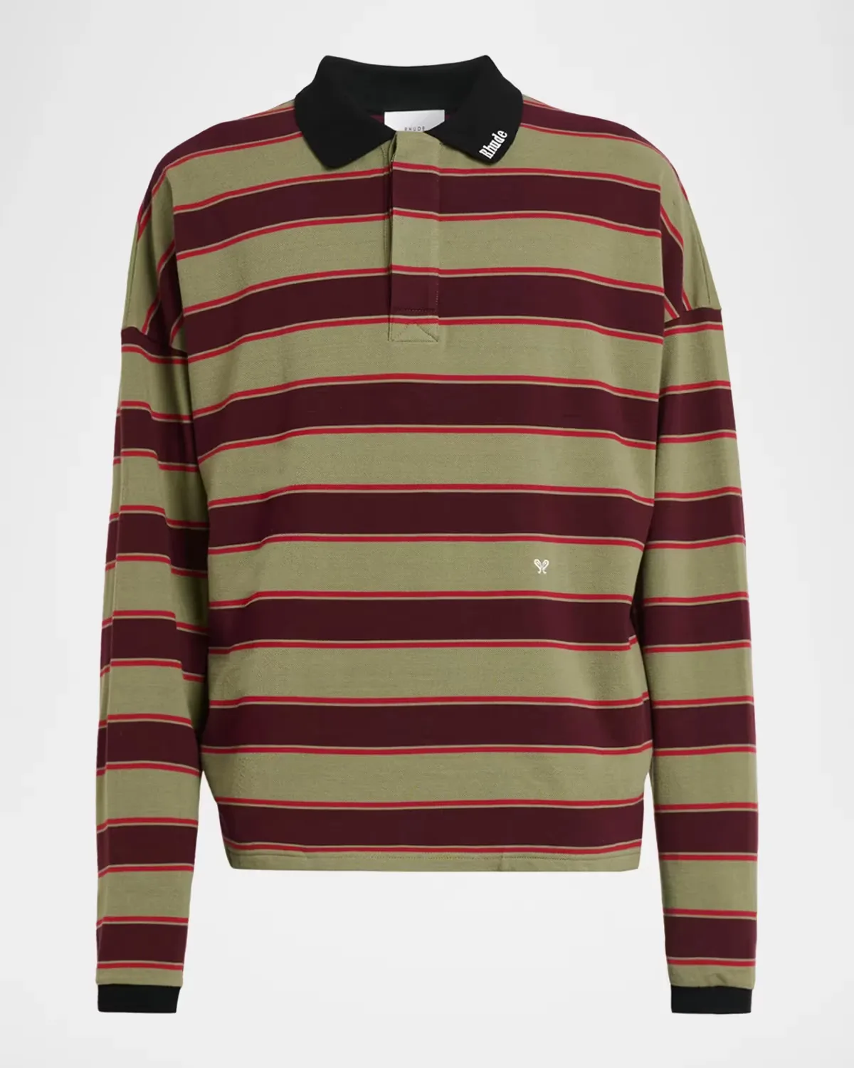 Fontaine Striped Cotton Polo Shirt by 424