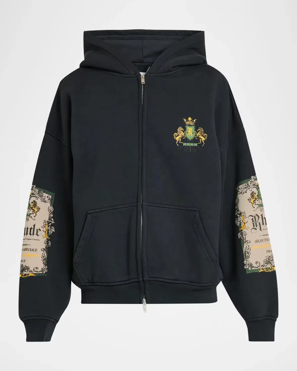 Bordeaux Reserve Logo Cotton Hoodie by 424