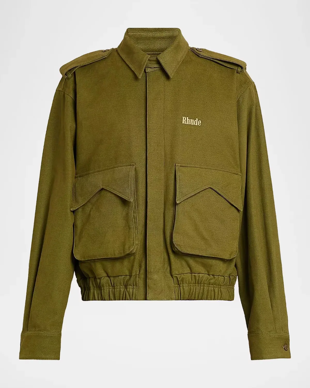 Logo Cotton Pilot Jacket by 424