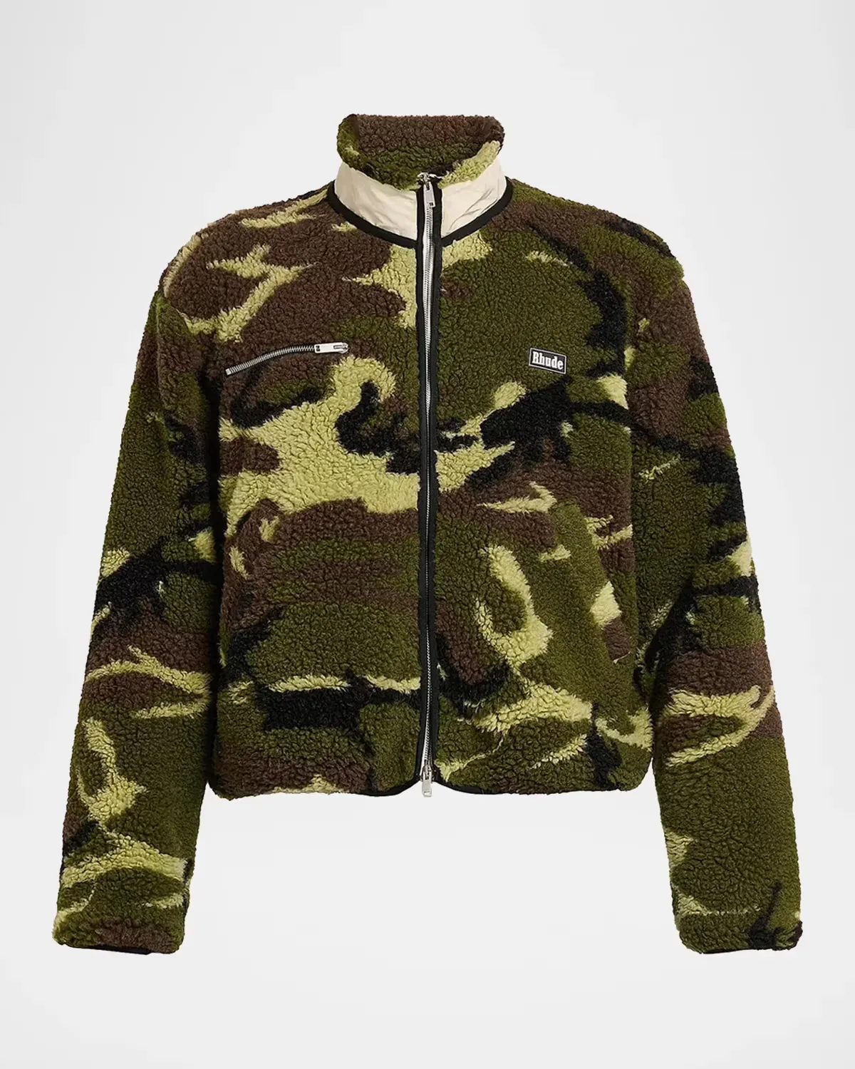 Parilla Camouflage Wool-Blend Fleece Jacket by 424