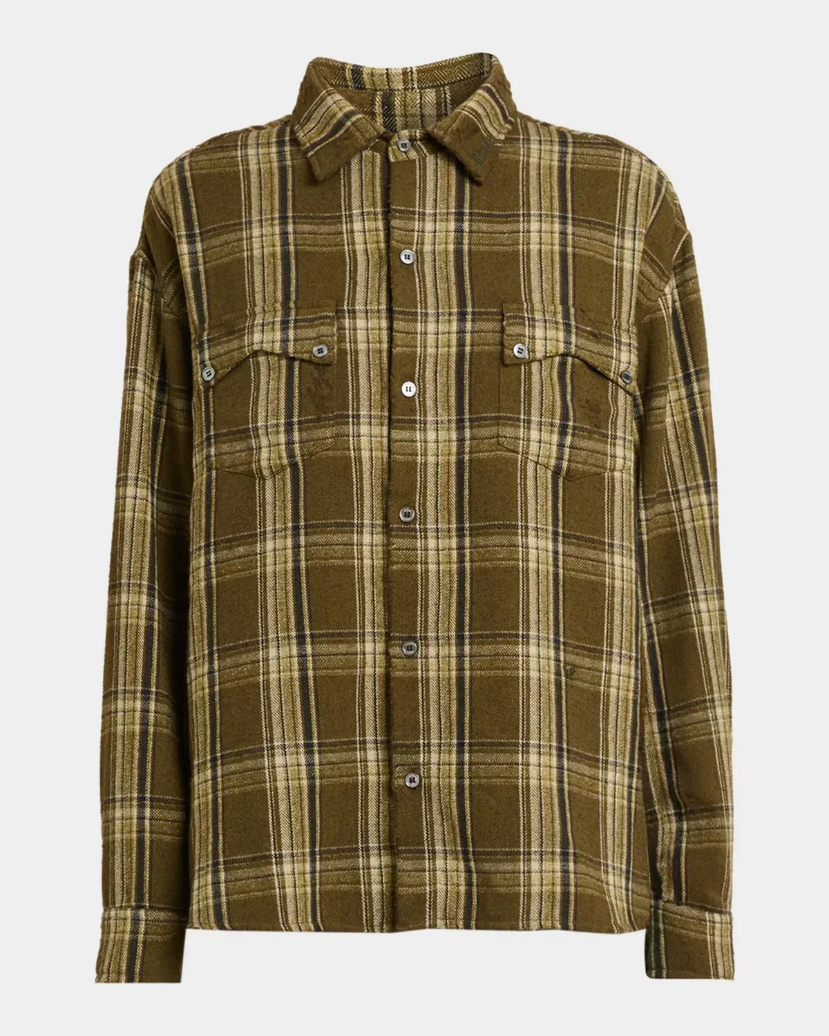 Aviano Checked Cotton-Blend Shirt by 424