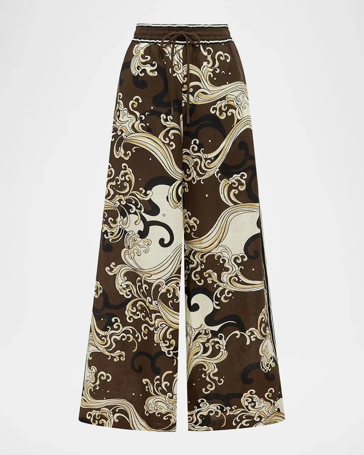 Otis Wave Wide-Leg Pants by ALMAIS