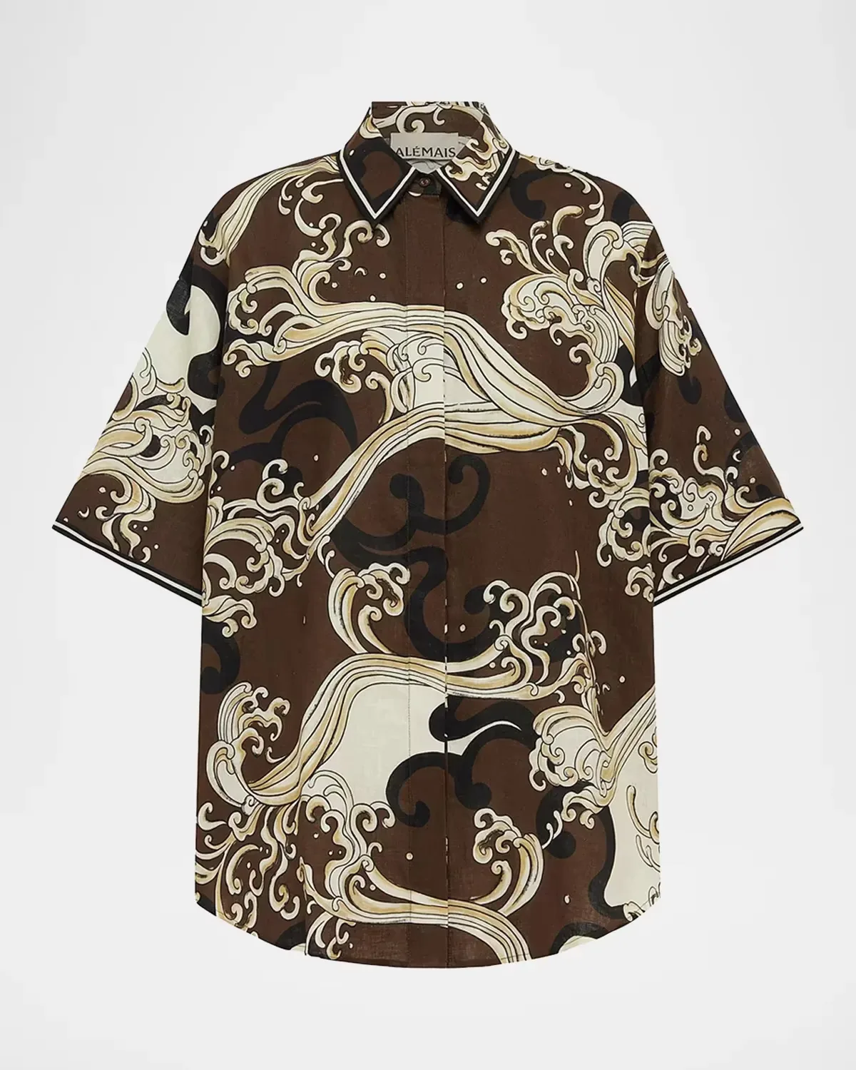 Otis Linen Short-Sleeve Shirt by ALMAIS