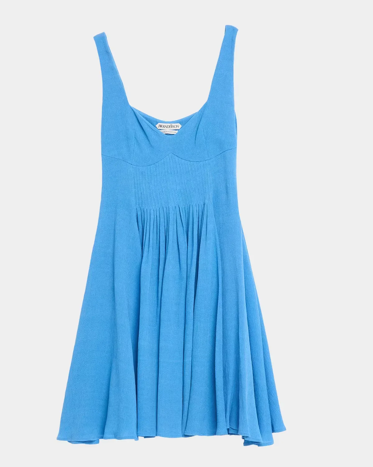 Sweetheart-Neckline Pleated Babydoll Dress by JW Anderson