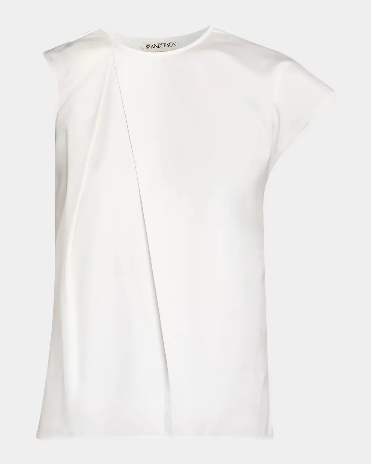 Sculptural Sleeve Pleated Cotton Poplin Top by JW Anderson