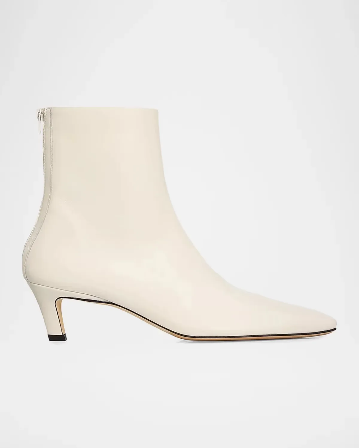 60mm Leather Ankle Boots by Totême