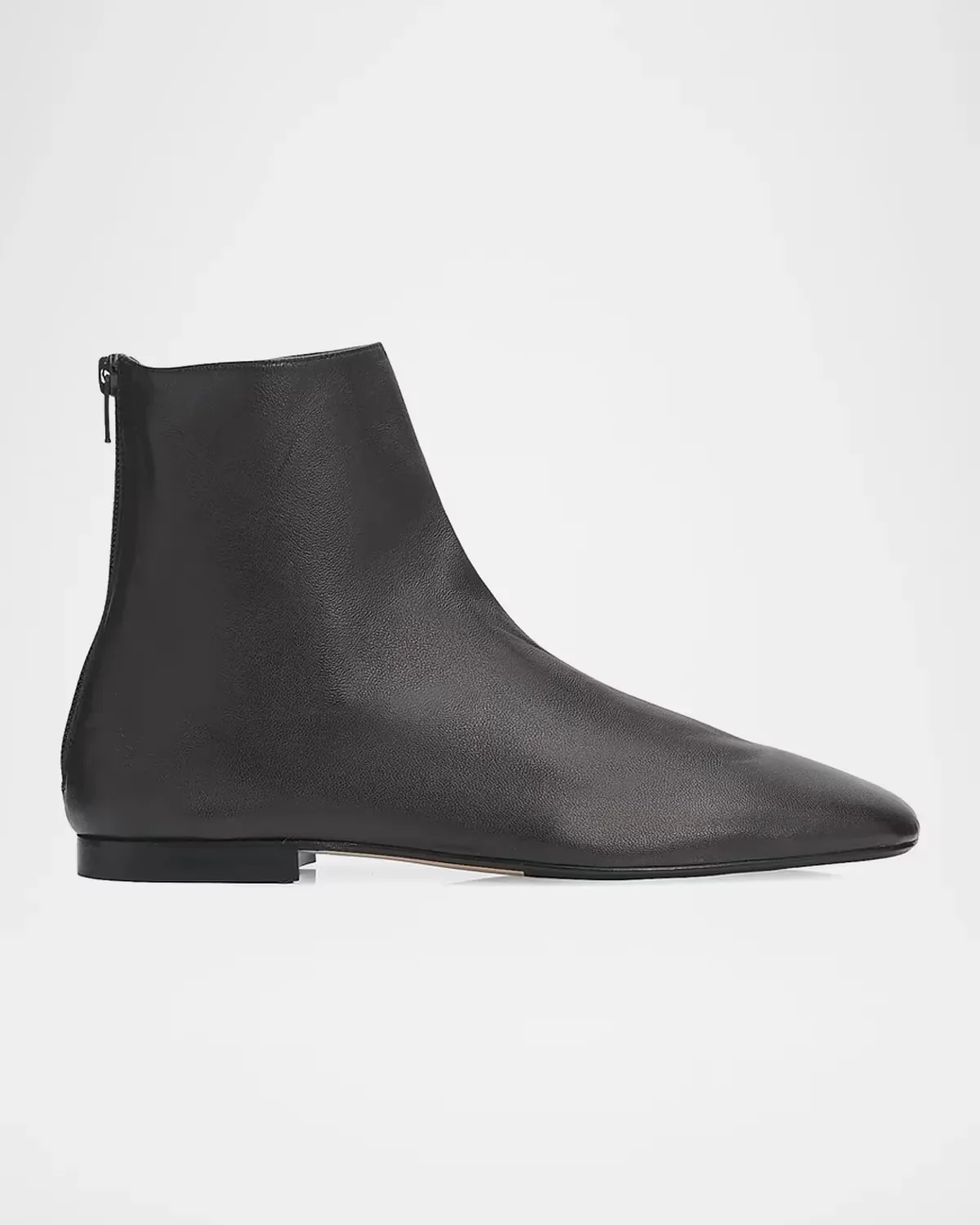 Contour Leather Ankle Boots by Totême