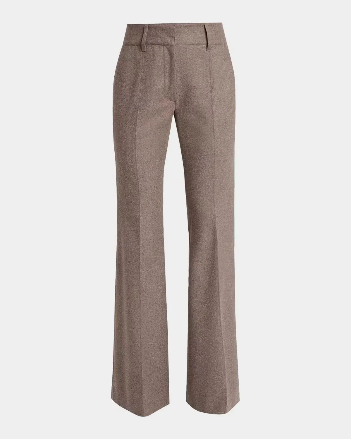 Rhein Wool-Cashmere Flannel Flare Pants by Gabriela Hearst
