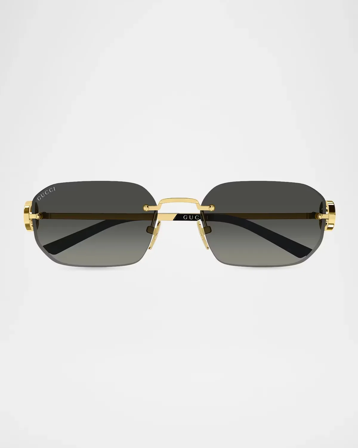 57MM Rimless Rectangular Sunglasses by Gucci