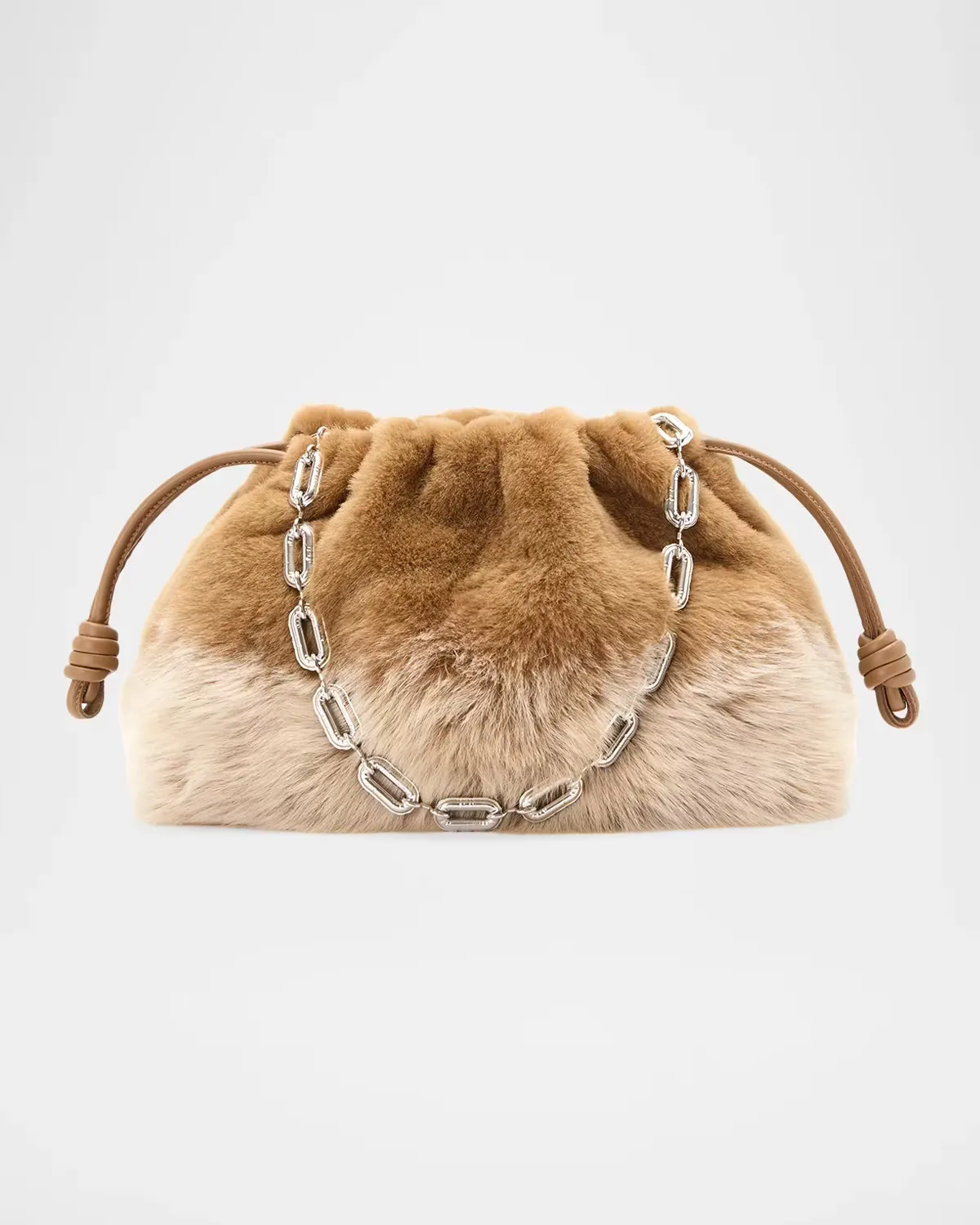 Flamenco Shearling Clutch Bag by LOEWE