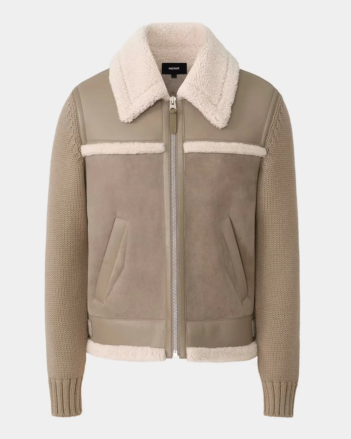 Torrian Suede Shearling Jacket by Mackage