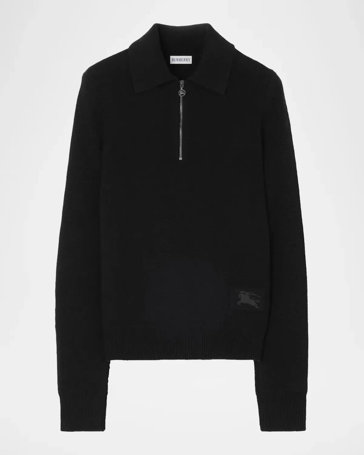 Cait Cashmere Quarter-Zip Sweater by Burberry