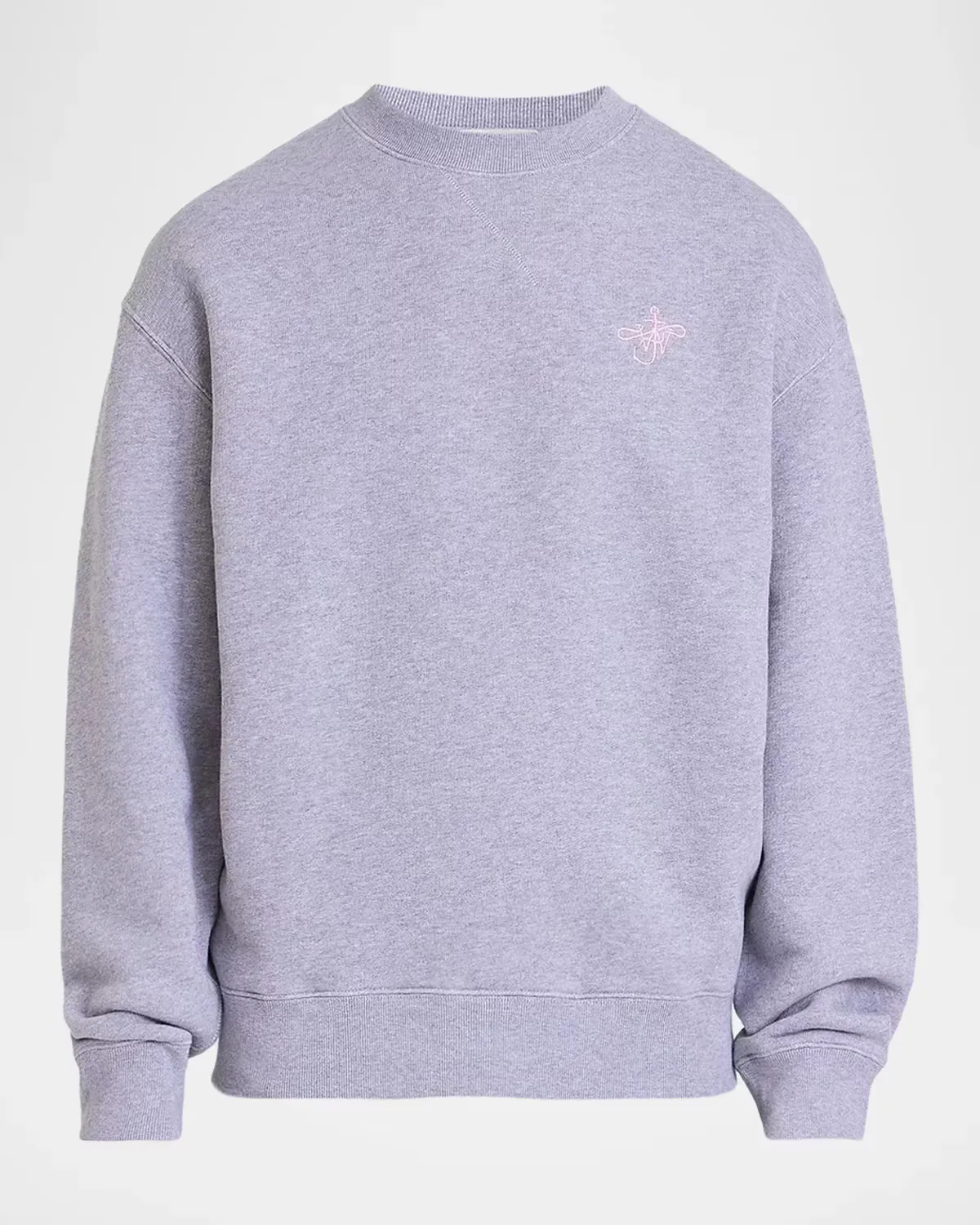 Ribbon Anchor Cotton Crewneck Sweatshirt by JW Anderson