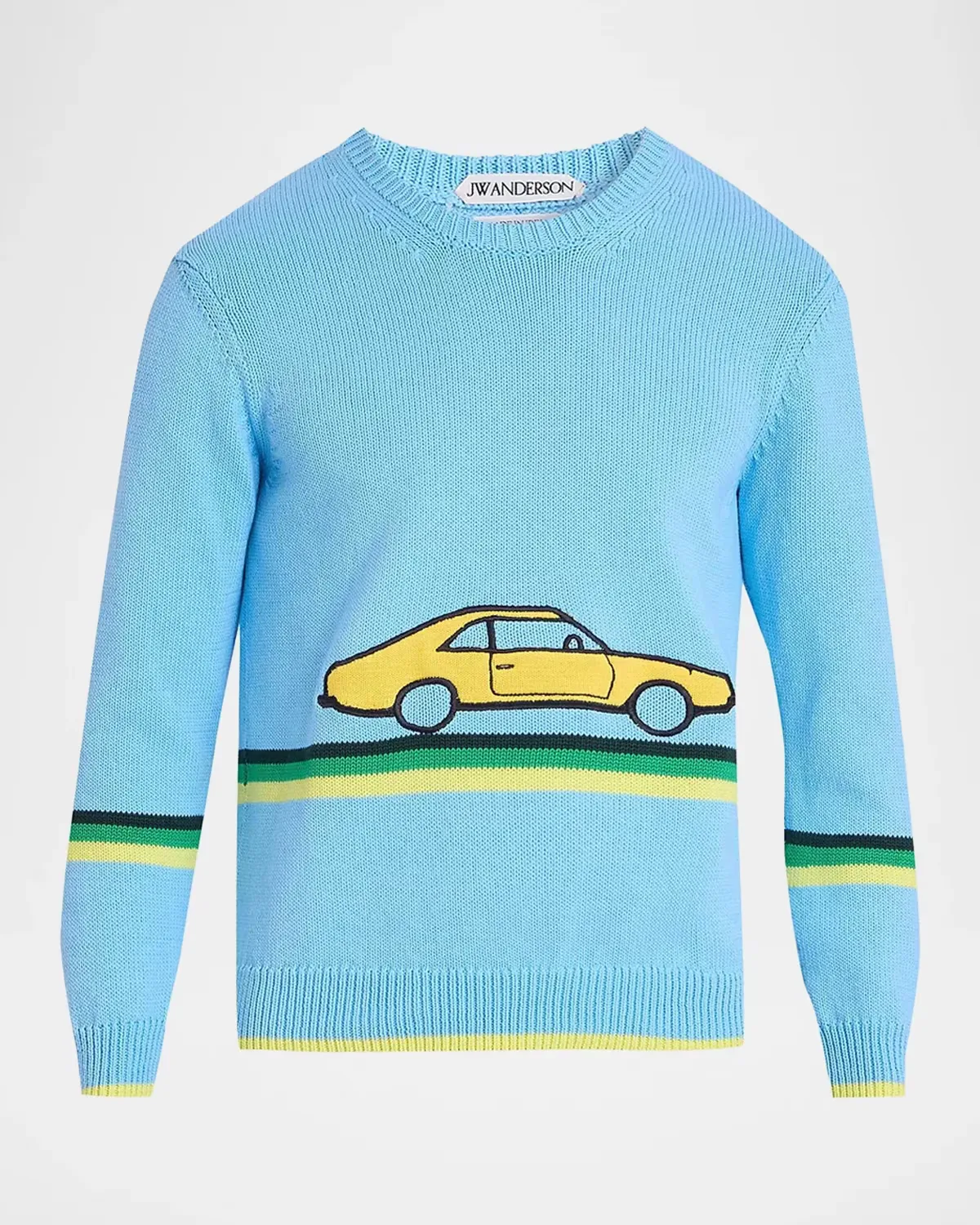 Graphic Cotton Crewneck Sweater by JW Anderson