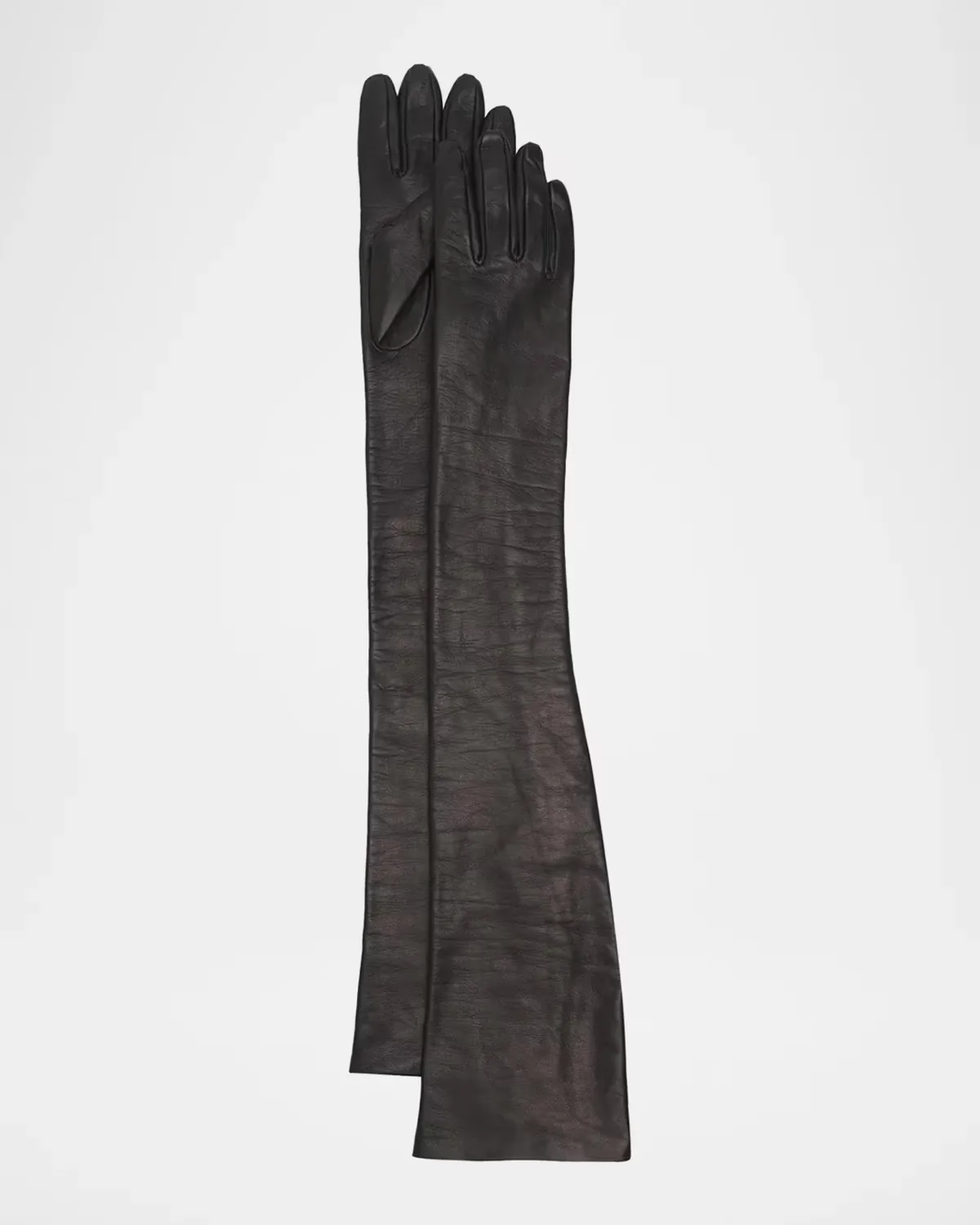 Extra-Long Leather Gloves by Totême