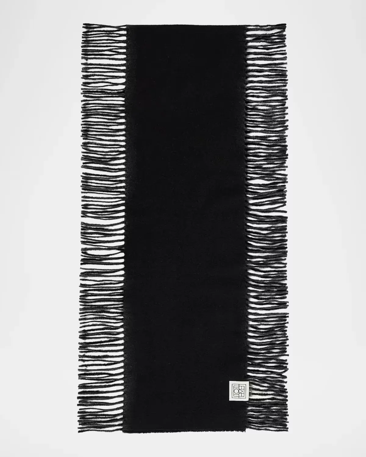 Cashmere Fringed Scarf by Totême