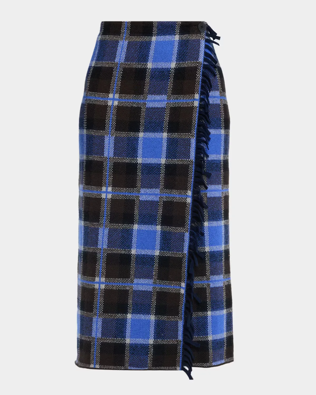 Tartan Midi Wrap Skirt by Guest in Residence