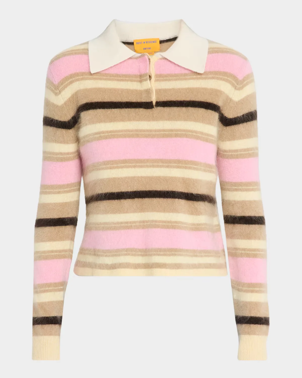 Grizzly Cashmere Crop Rugby Sweater