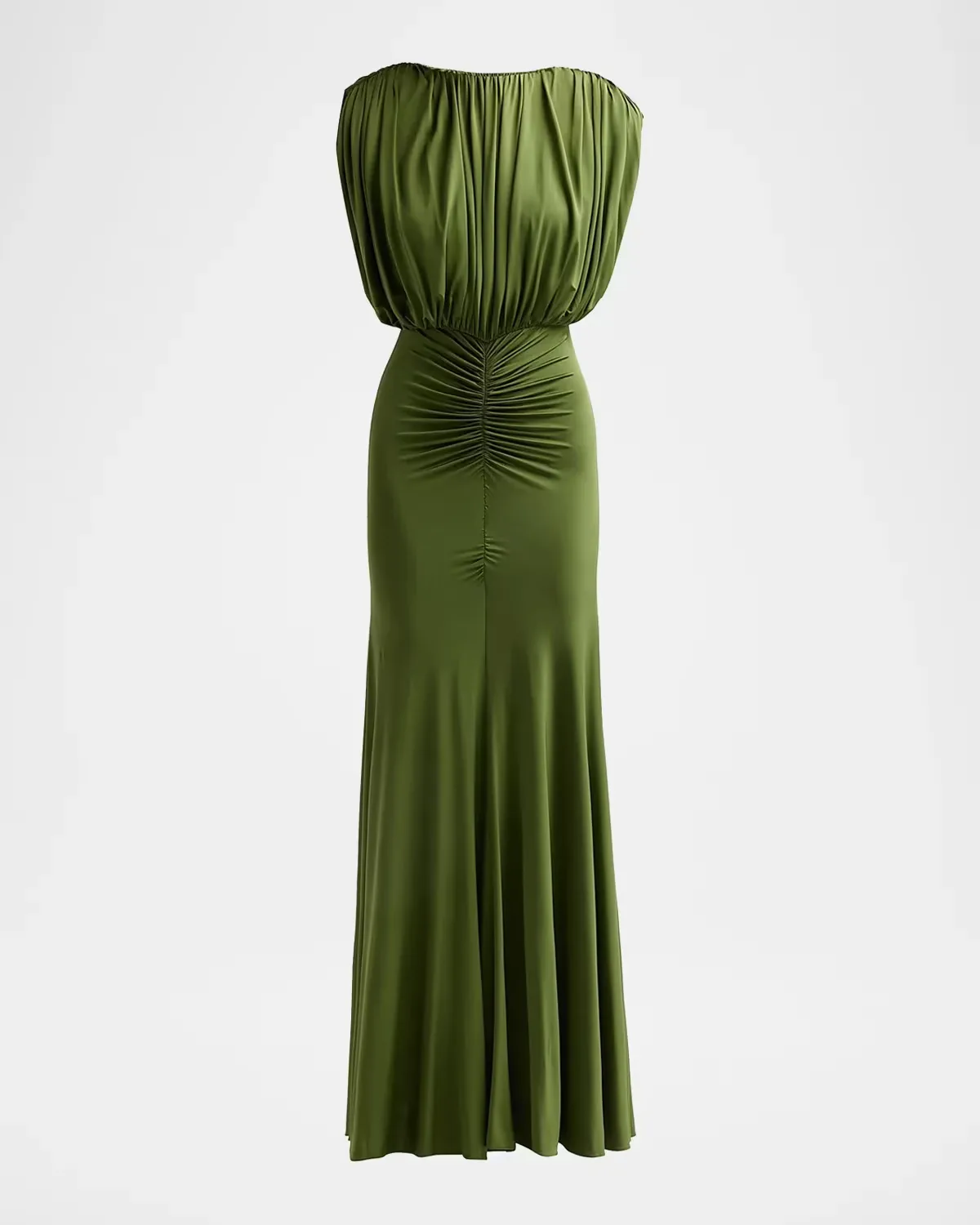 Gathered Jersey Maxi Dress by Self Portrait