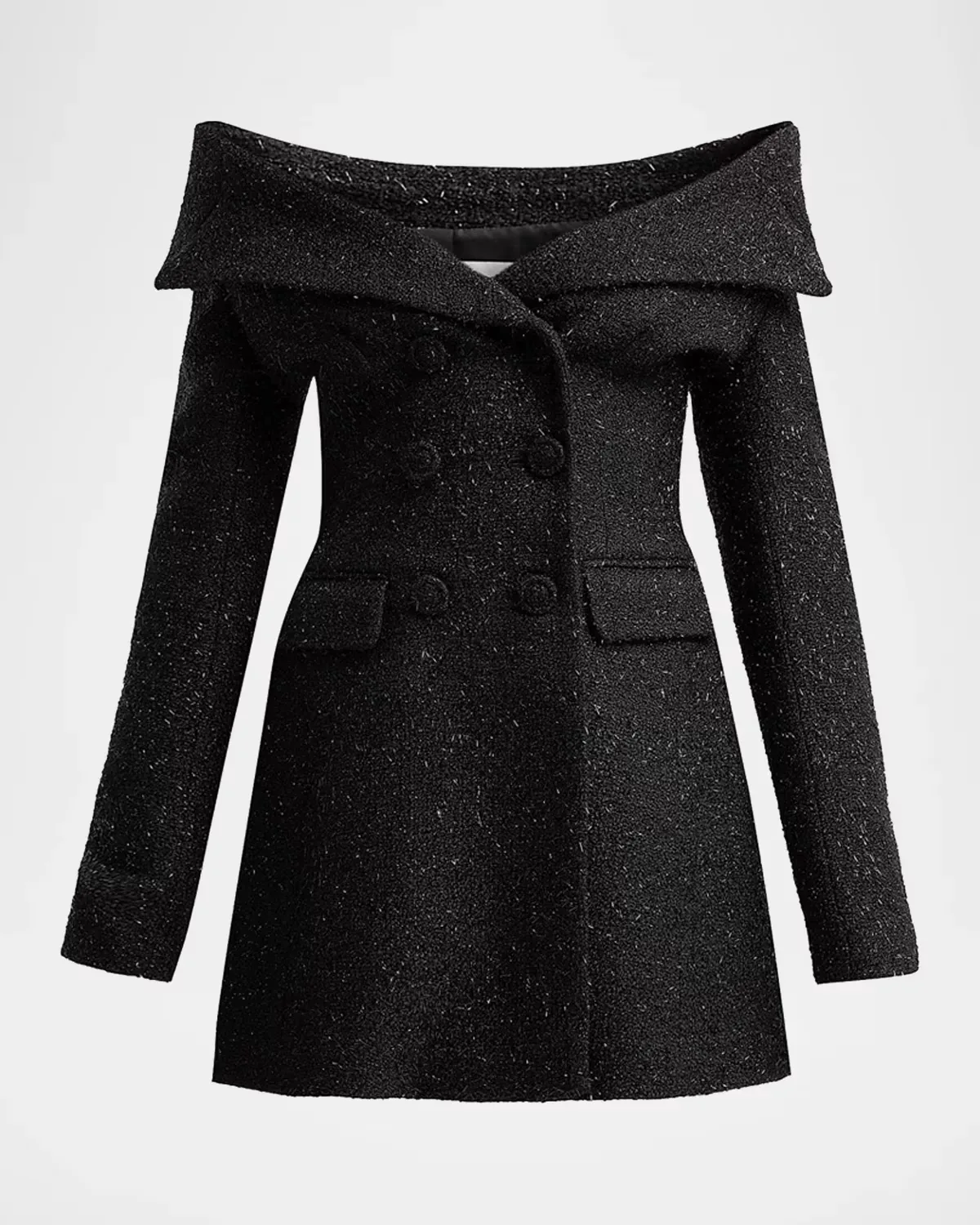 Metallic Boucle Mini Dress by Self Portrait