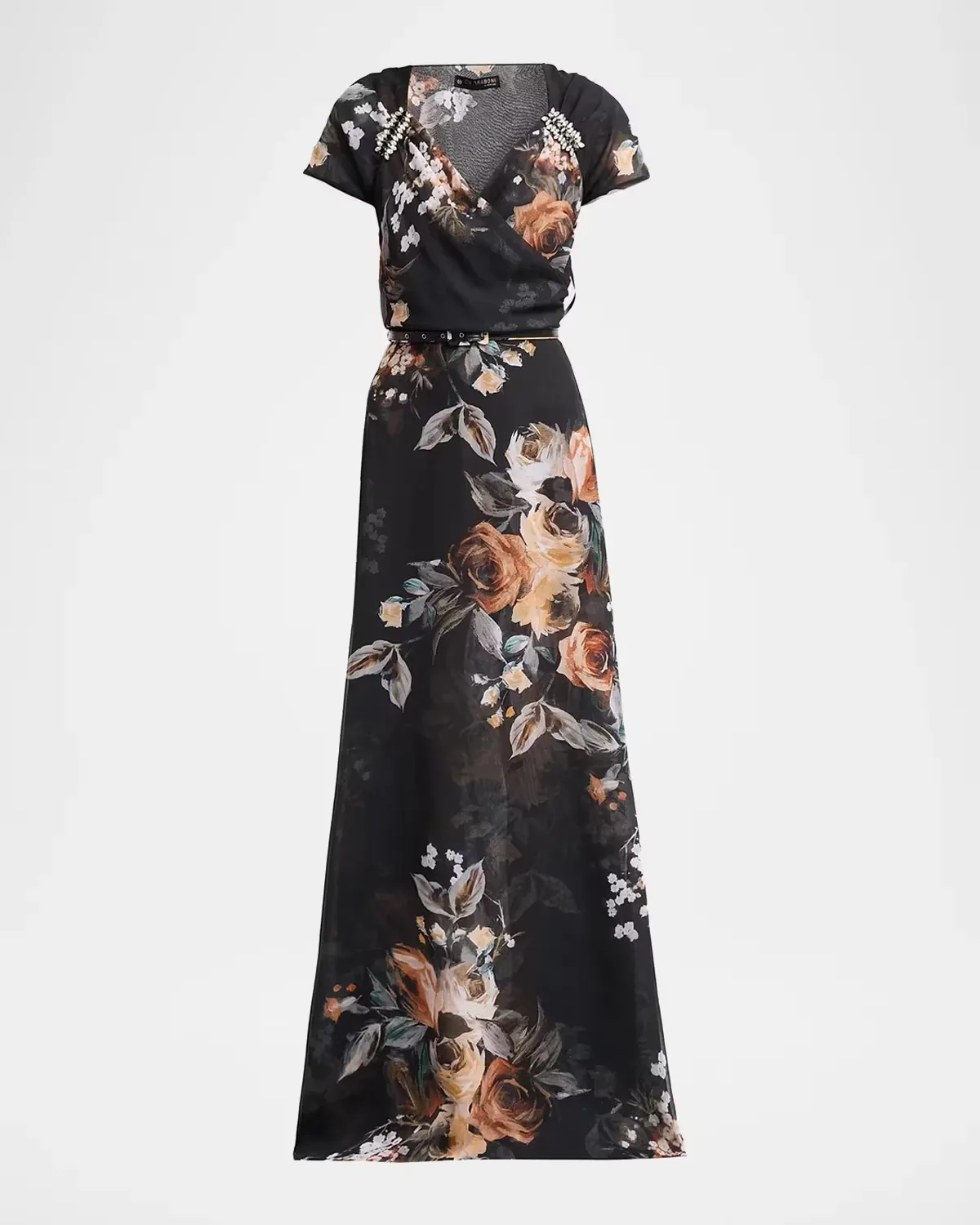 Slavka Floral A-Line Gown by Chiara Boni La Petite Robe