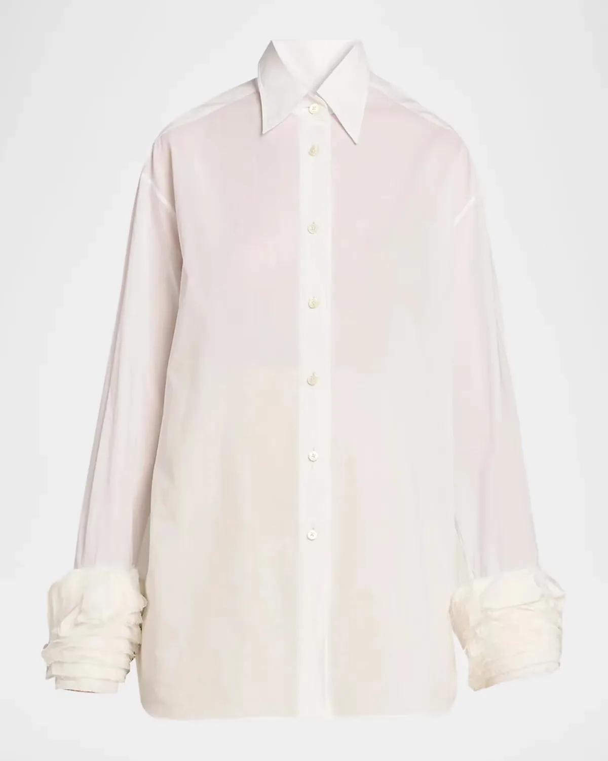 Layered-Cuff Cotton Top by Jil Sander
