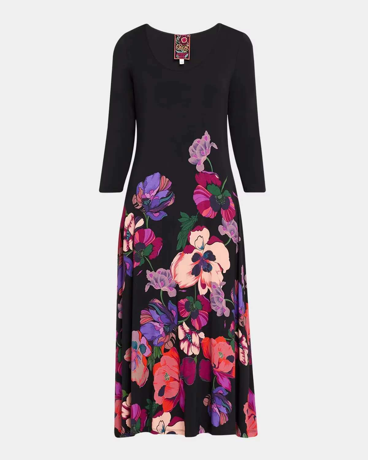 The Janie Floral-Print Favorite Midi Dress by Johnny Was