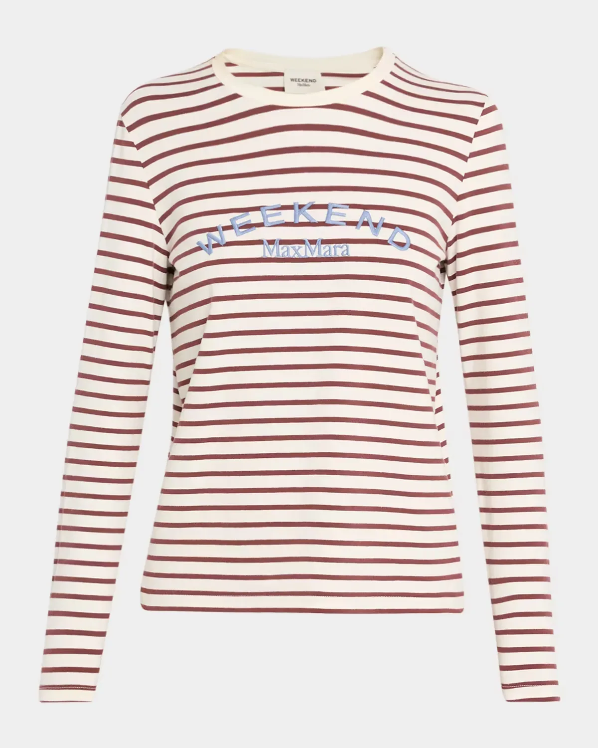 Striped Stretch Cotton Jersey T-Shirt by Max Mara
