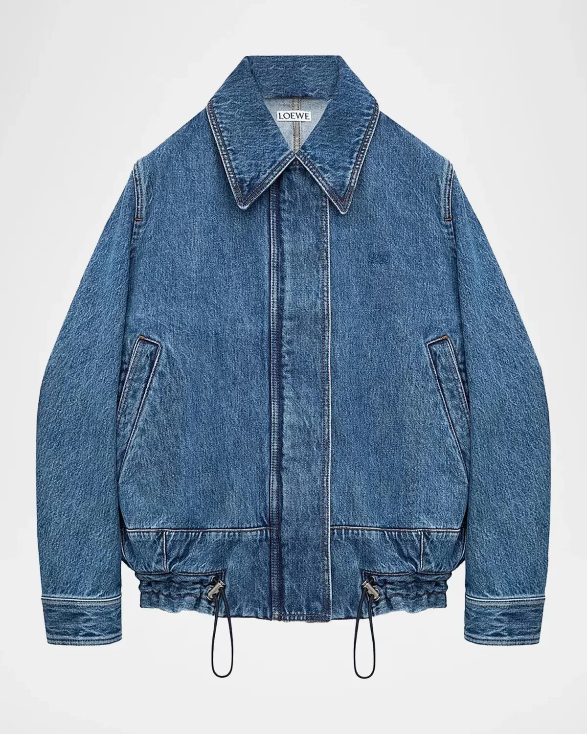 Drawstring Washed-Denim Drawstring Jacket by LOEWE