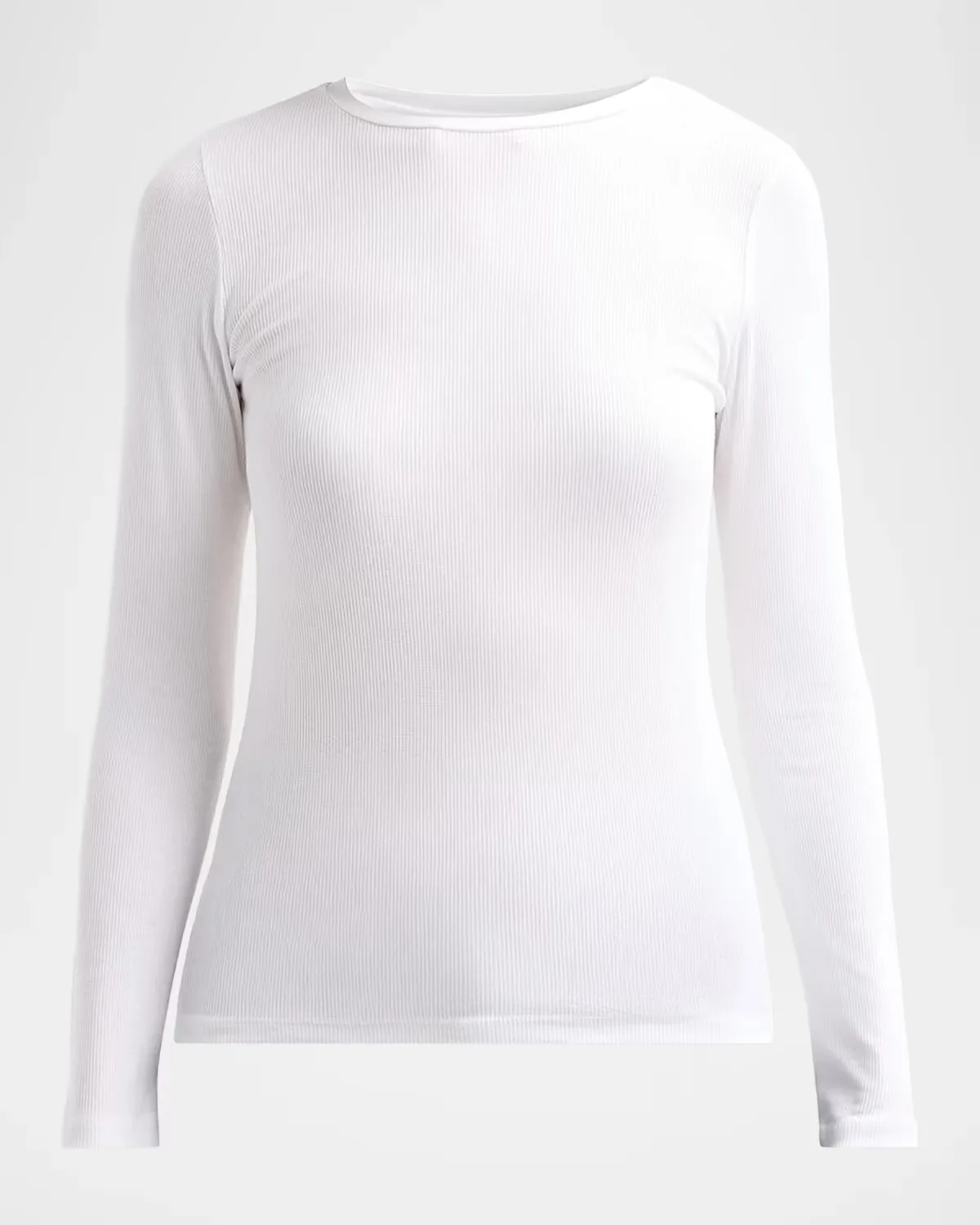 Soft Touch Long-Sleeve Rib Knit Top by Majestic