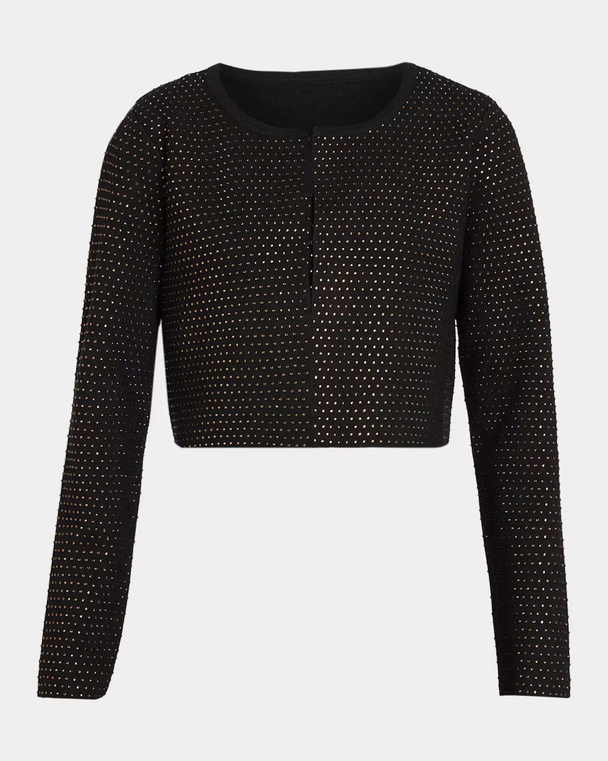 The Blakely Rhinestone Cropped Cardigan by Elie Tahari