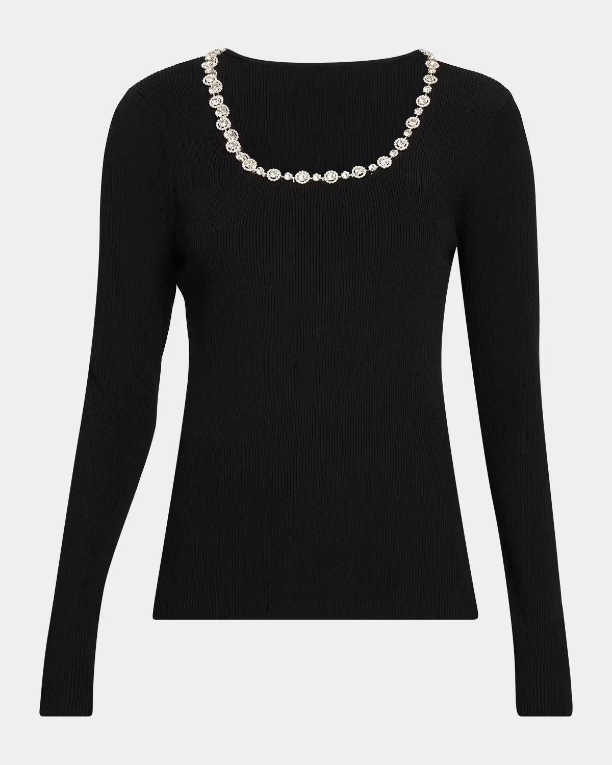 Isabel Crystal-Trimmed Sweater by Elie Tahari
