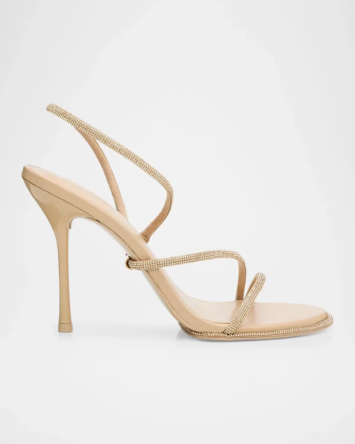 105mm Candace Pave Crystal Sandals by Cult Gaia