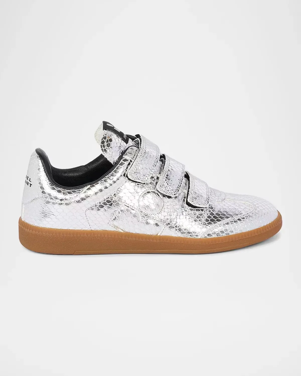 Beth Snake-Embossed Leather Low-Top Sneakers by Étoile Isabel Marant