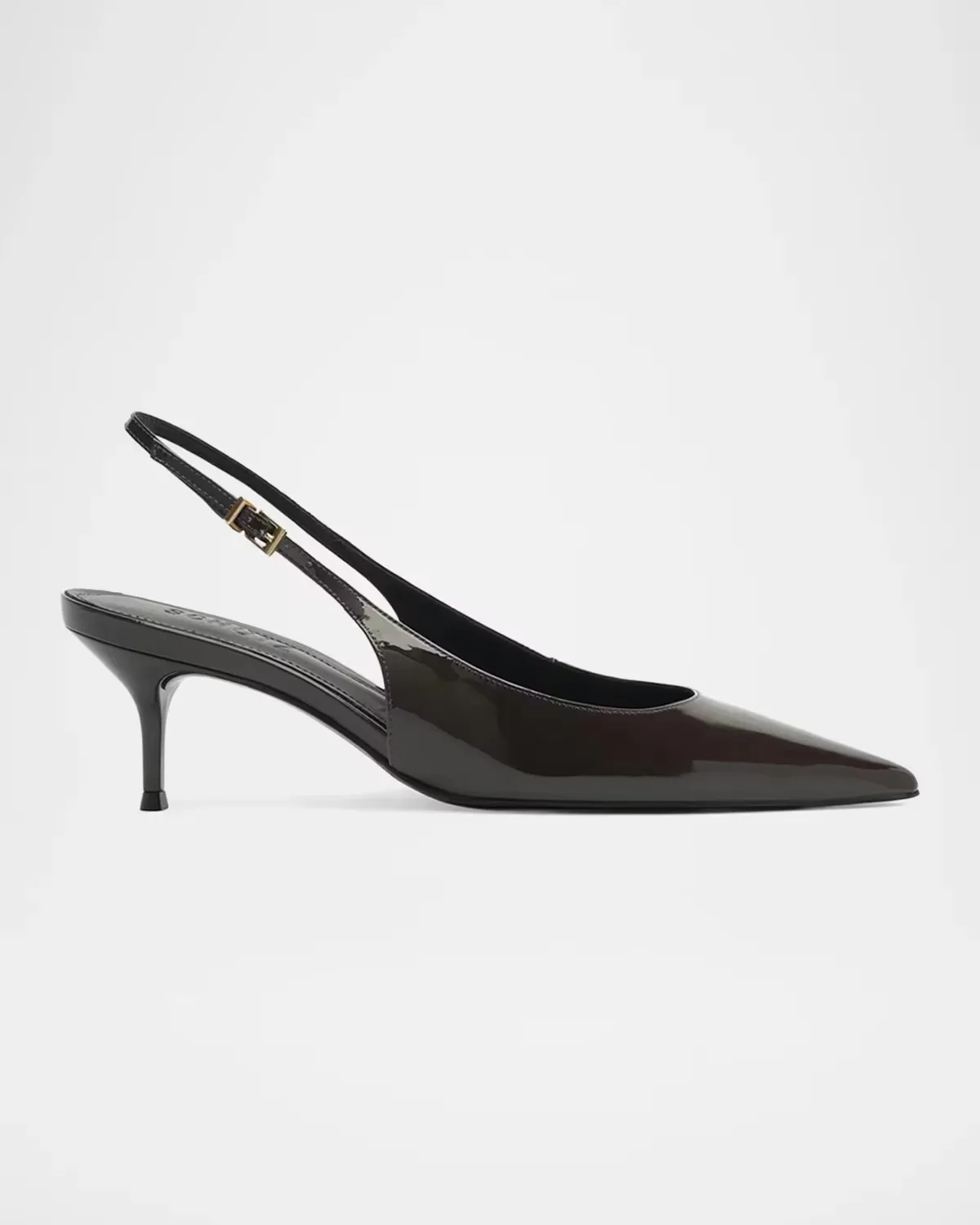 Paola 65MM Patent Leather Slingback Pumps
