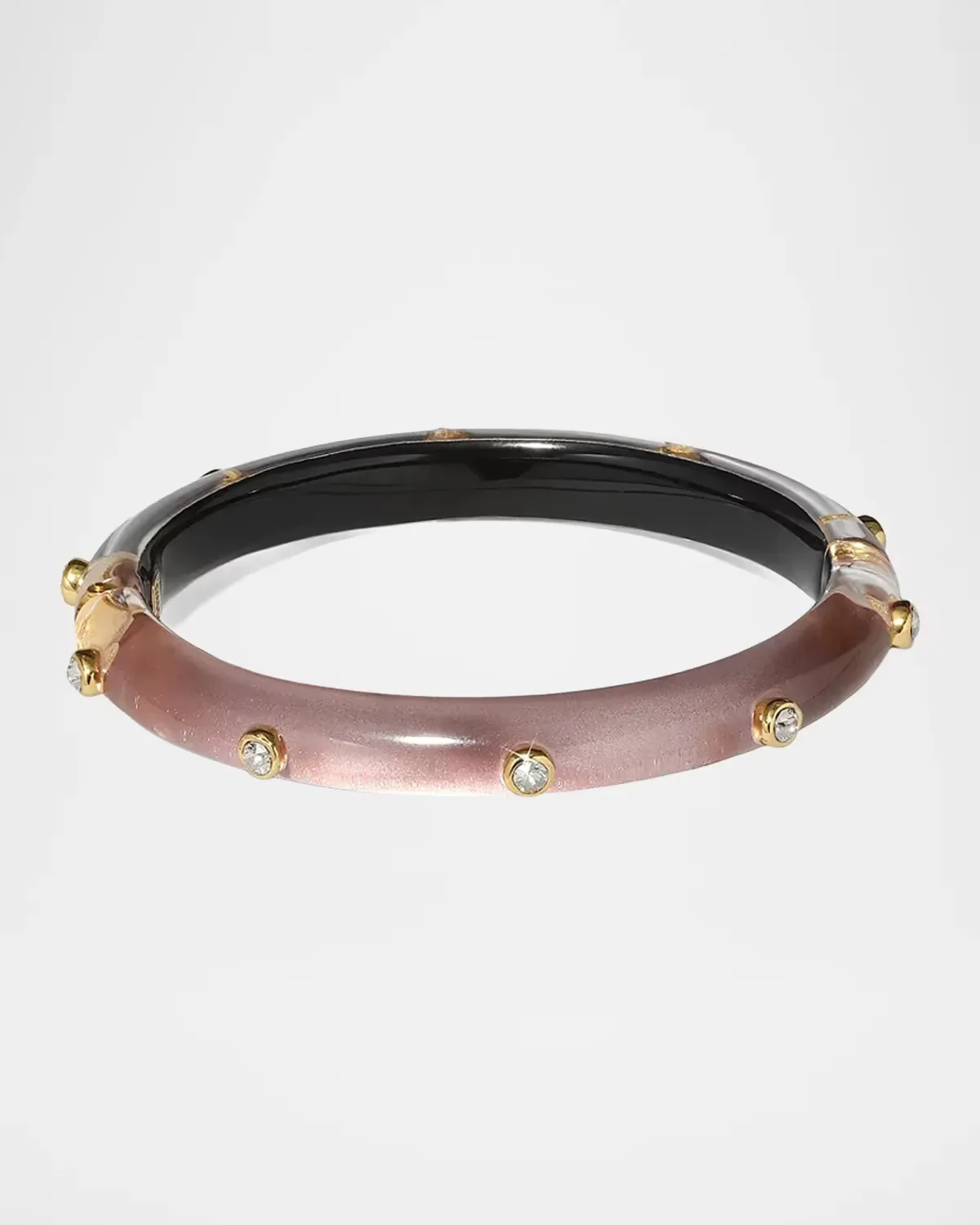 14K Goldplated Brass, Lucite & Crystal Bracelet by Alexis Bittar