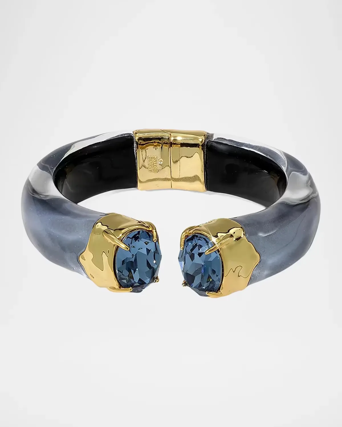 Bonbon 14K-Gold-Plated, Lucite & Crystal Hinge Bracelet by Alexis Bittar