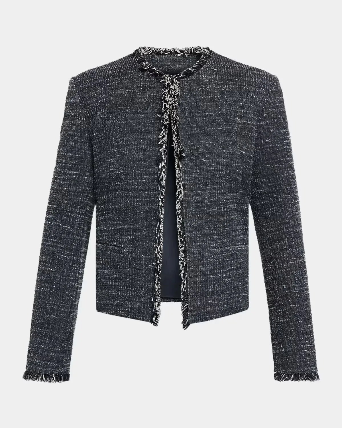 Faro Fringed Boucle Jersey Jacket by Max Mara