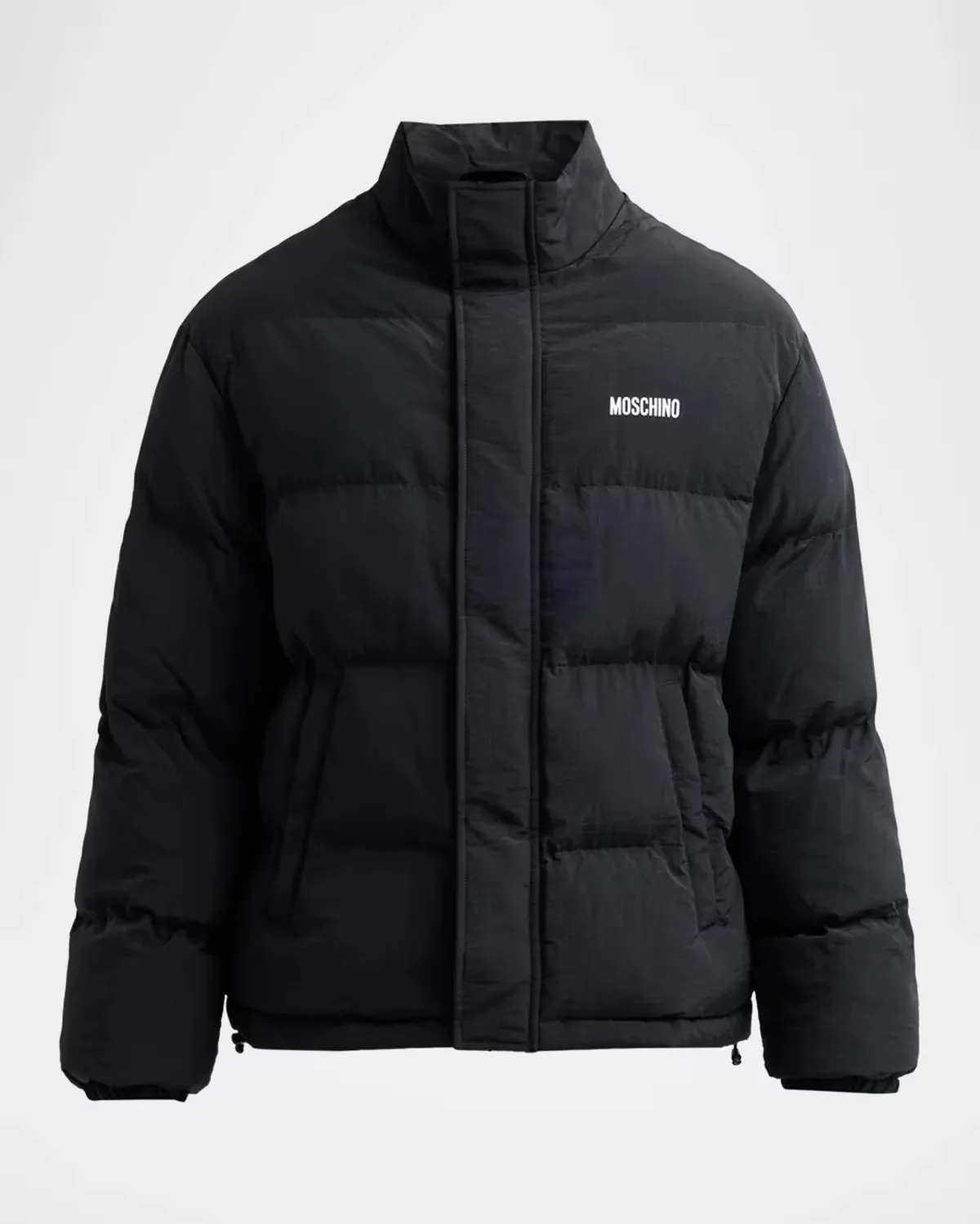 Logo Puffer Jacket by Moschino