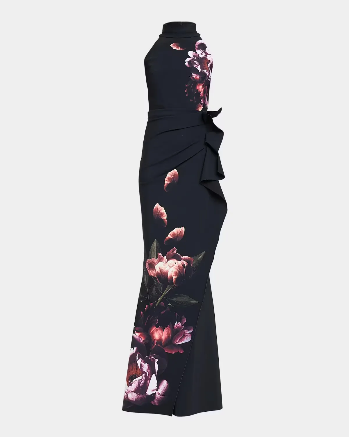 Gudrum Floral Trumpet Gown by Chiara Boni La Petite Robe
