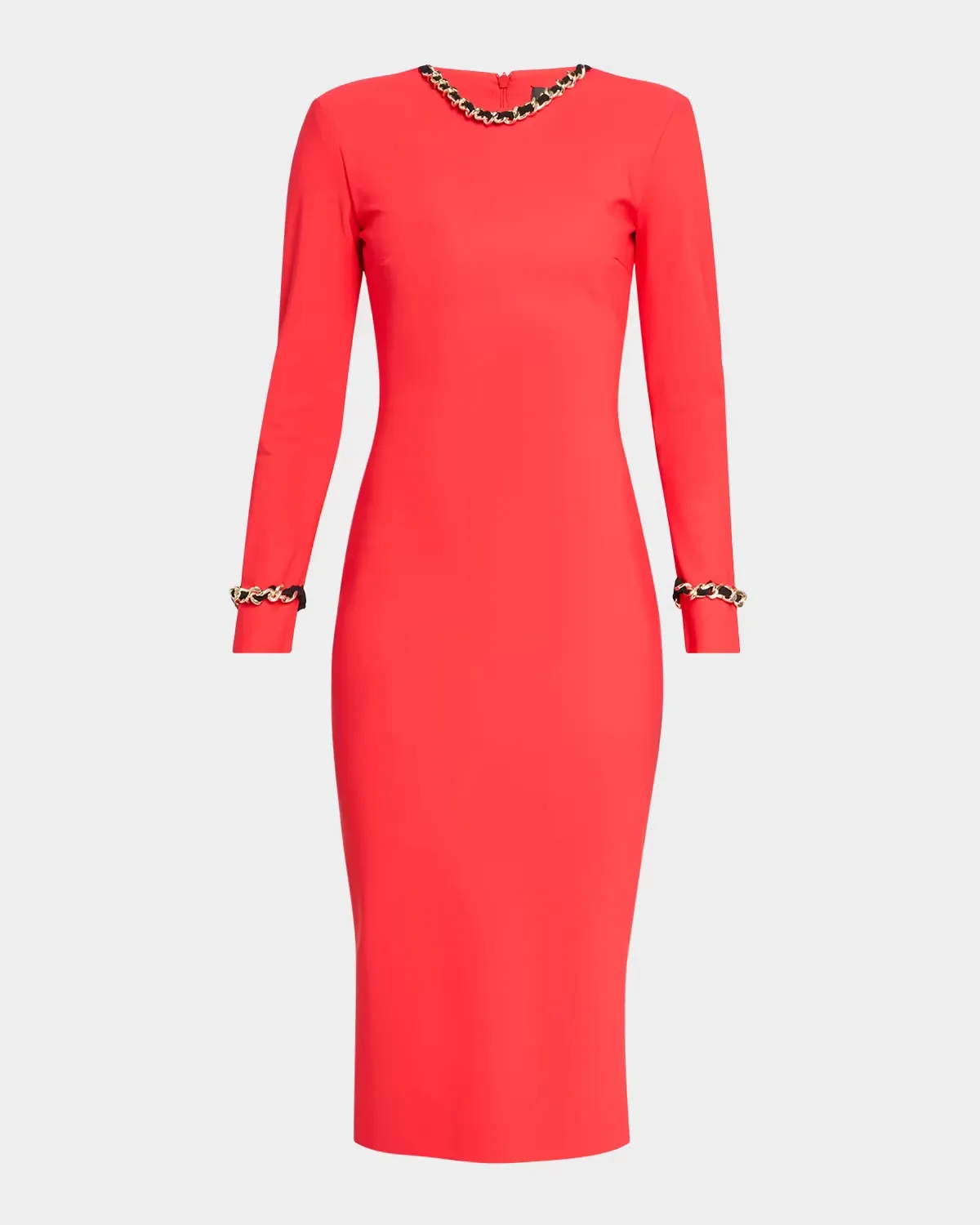 Klara Chain-Trim Bodycon Midi Dress by Chiara Boni La Petite Robe