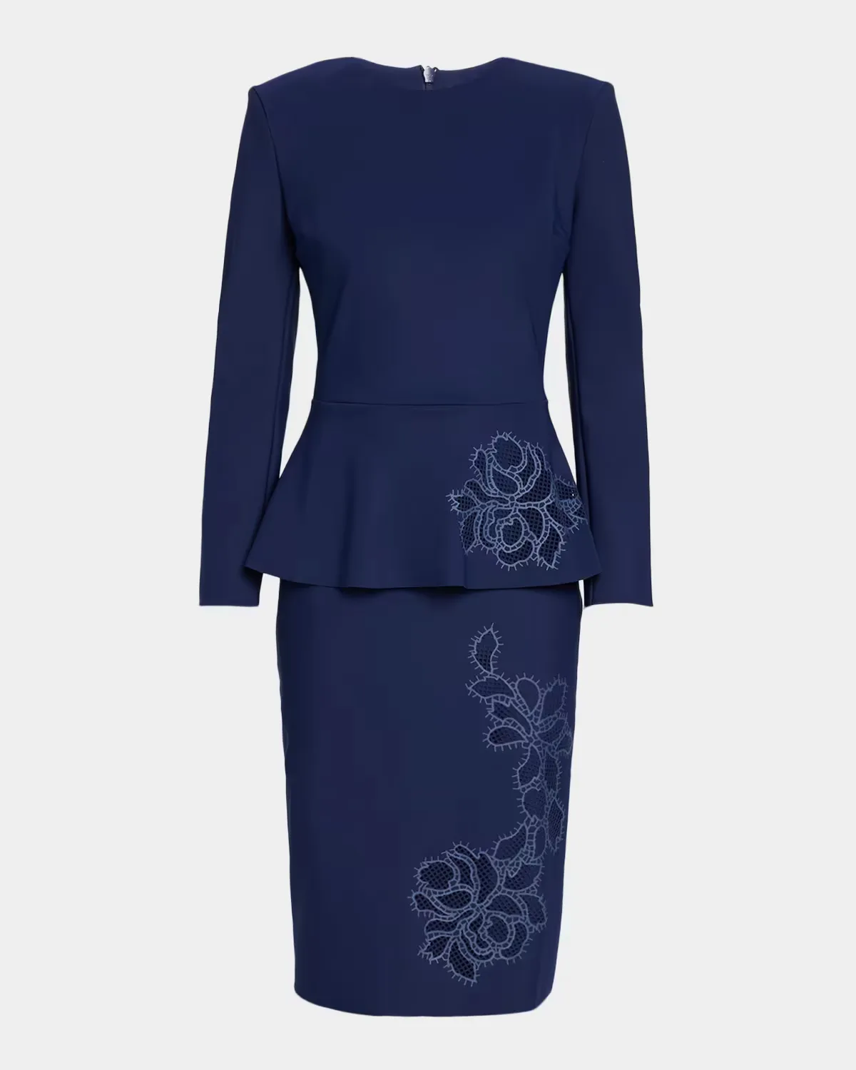 Medarialumi Floral Peplum Midi Dress by Chiara Boni La Petite Robe